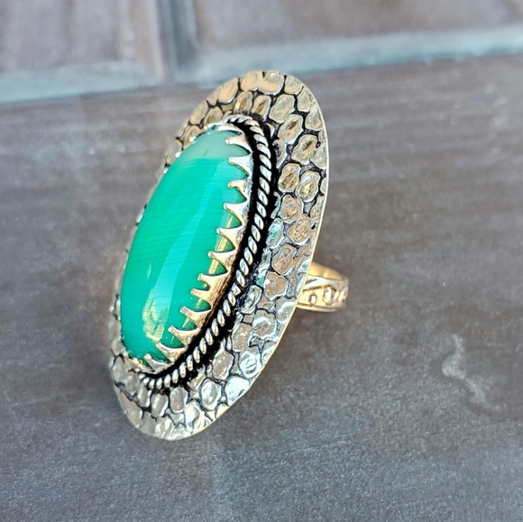 New Huge Botswana Agate 925 Silver Statement Ring. - Picture 13 of 13